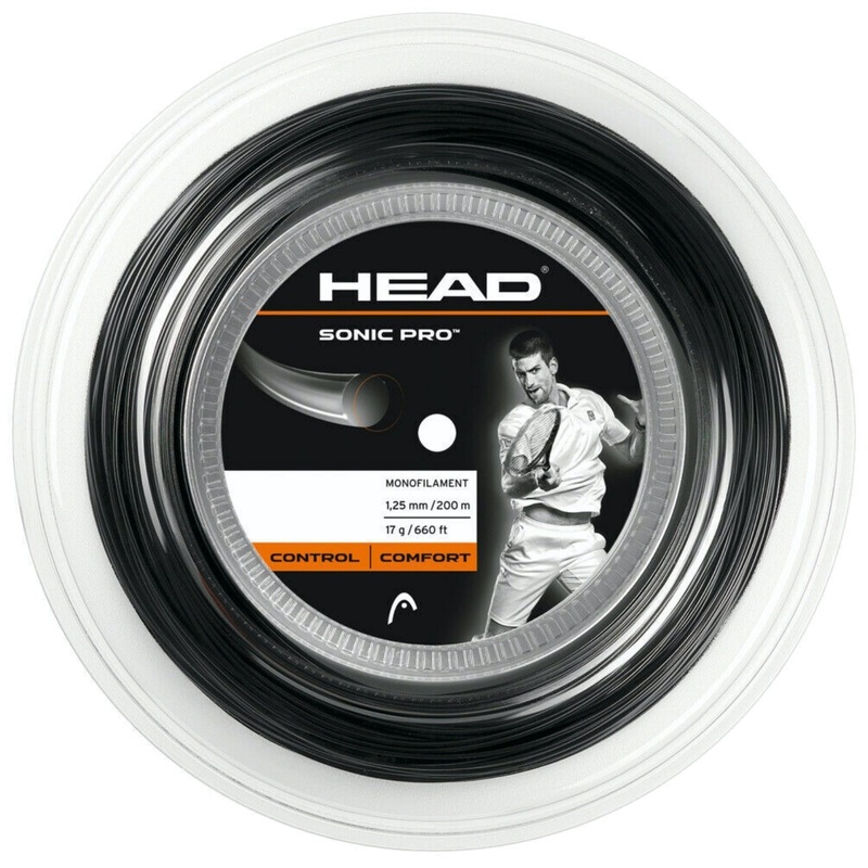 Head Sonic Pro 17g Tennis String Reel 200m 1.25mm Control Comfort – Black