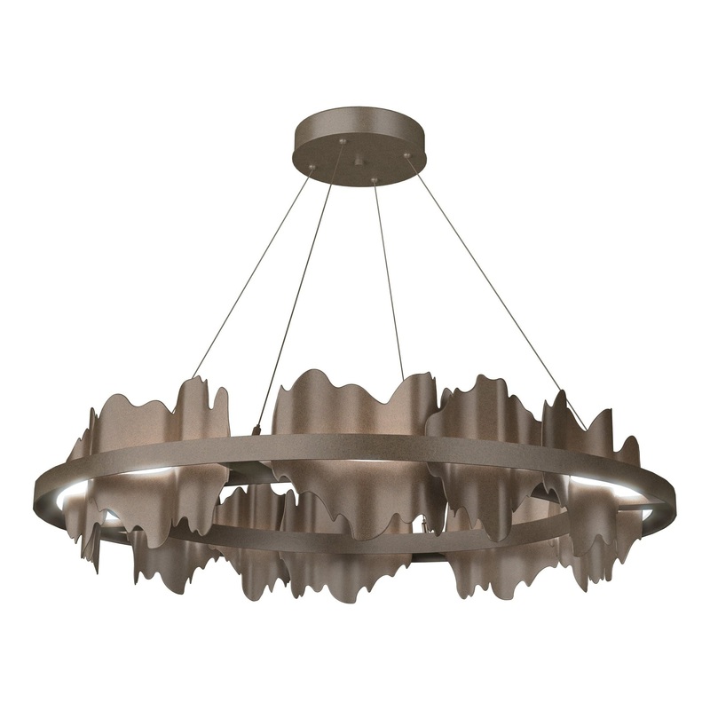 Hildene Circular LED Pendant Bronze Bronze