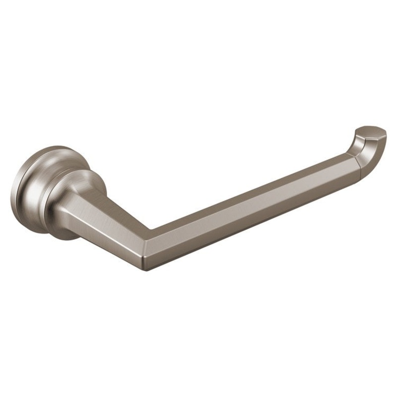Toilet Paper Holder Beauclere Brilliance Luxe Nickel 7 Inch 3-5/16 Inch Wall Mount