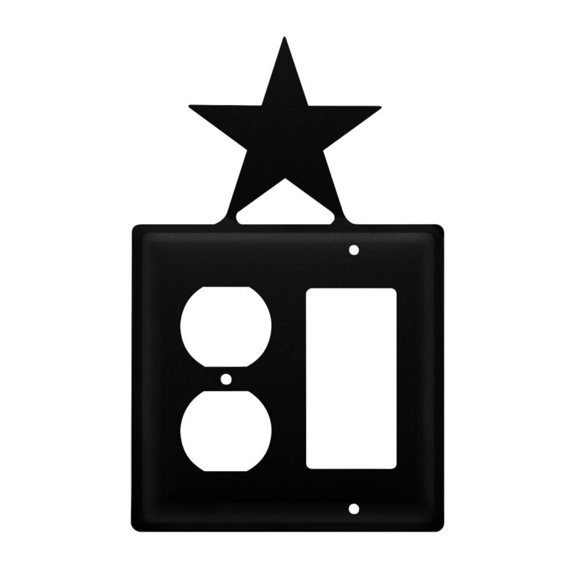 Village Wrought Iron EOG-45 Double Star Single Outlet and GFI Cover CUSTOM Product