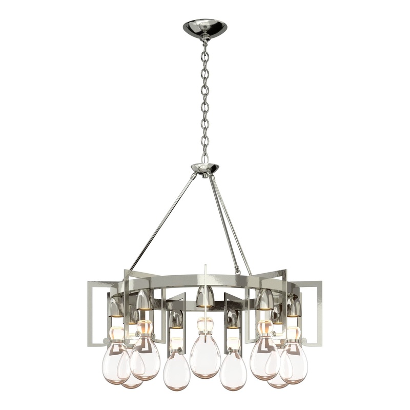 Apothecary Circular Chandelier Sterling
