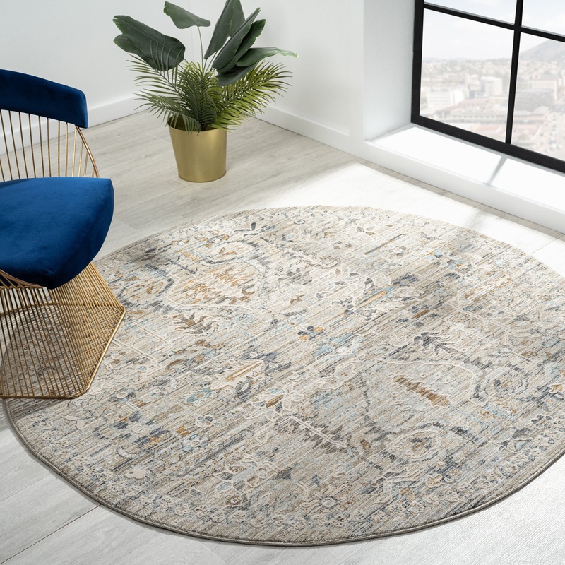 Aubre Contemporary Area Rug – Taupe – 80×300