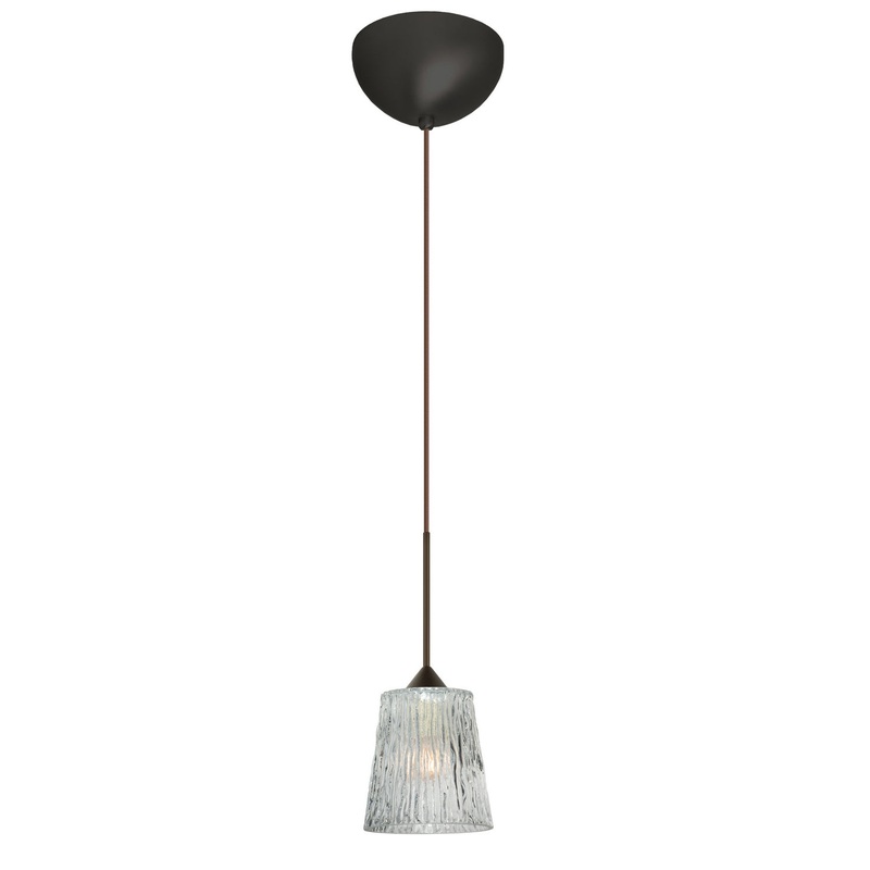 Besa 1XC-512500-LED-BR Nico One Light Pendant Bronze