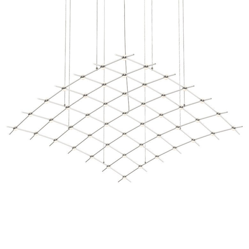 Constellation Aquarius Major Satin Nickel with White Optical Acrylic 3000K 20′ Adjustable Cord/Cable