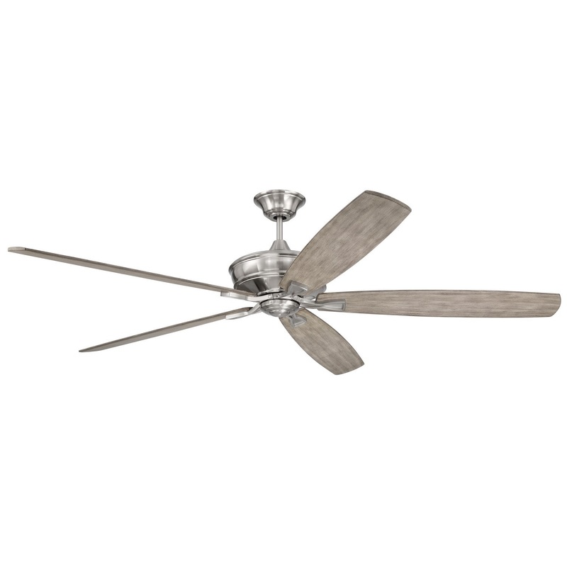 Craftmade SNT72BNK5 Santori 72 72″Ceiling Fan Brushed Polished Nickel