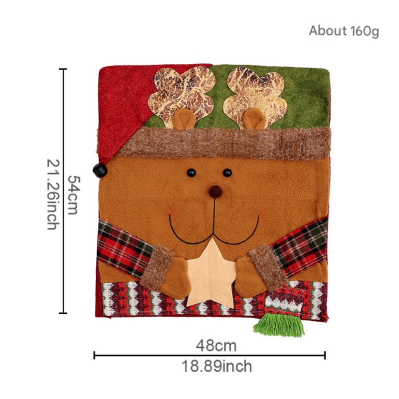 Festive Christmas Dining Chair Covers | Santa, Snowman & Reindeer Character Slipcovers