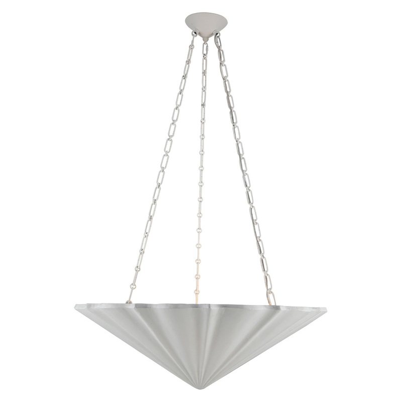 Four Light Chandelier from the Martine Collection in Antique White Finish by Alora