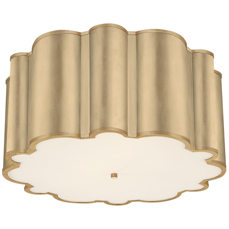 Four Light Flush Mount from the Markos Collection in Gild Finish by Visual Comfort Signature