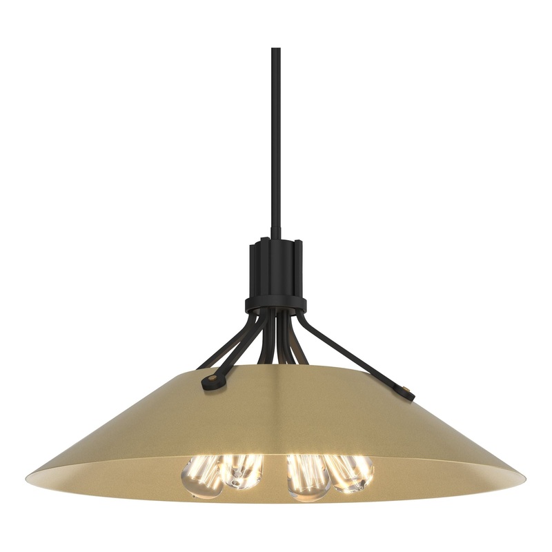 Henry Pendant Black Modern Brass
