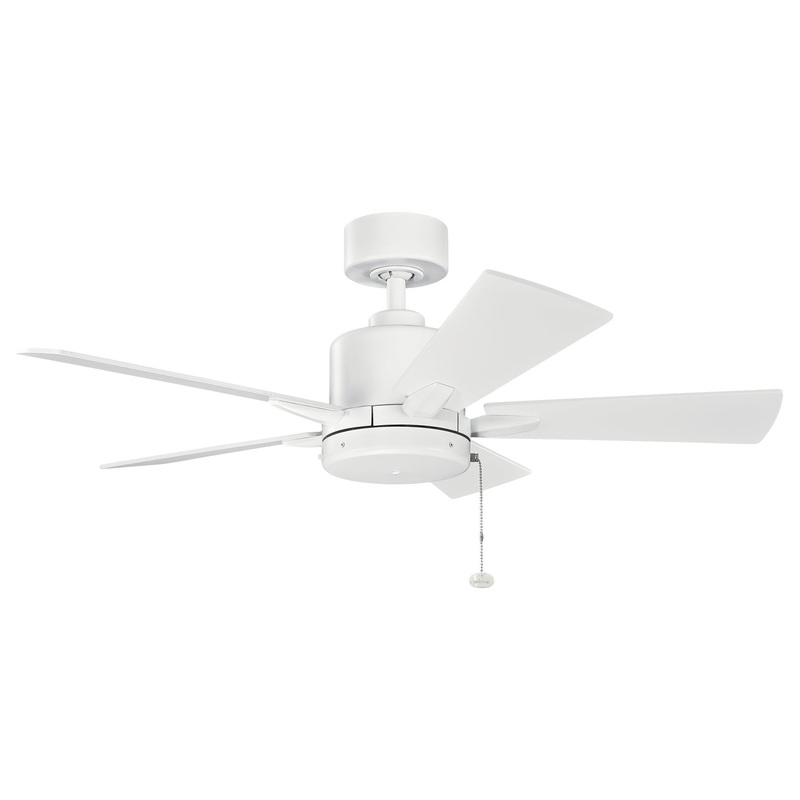 Kichler 330241MWH 42″ Ceiling Fan, Matte White