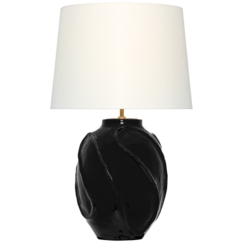 LED Table Lamp from the Idalia Collection in Raven Black Finish by Visual Comfort Signature