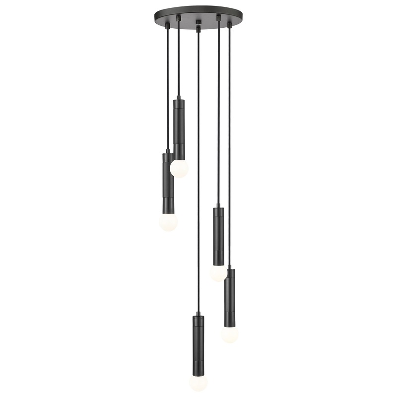 Stari 5-Light Chandelier Matte Black