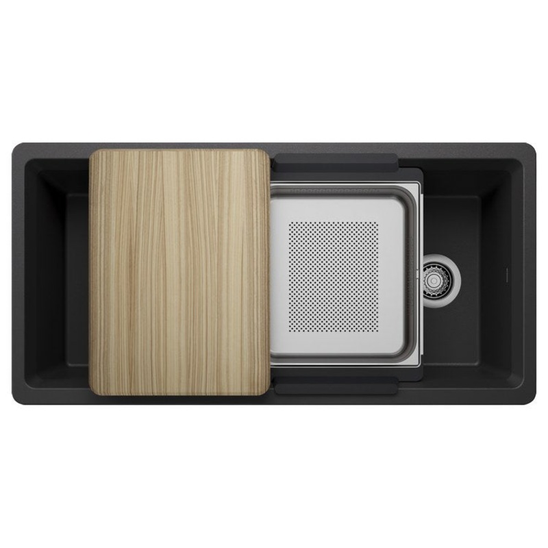 Workstation Inteos 39 Inch Anthracite Silgranit