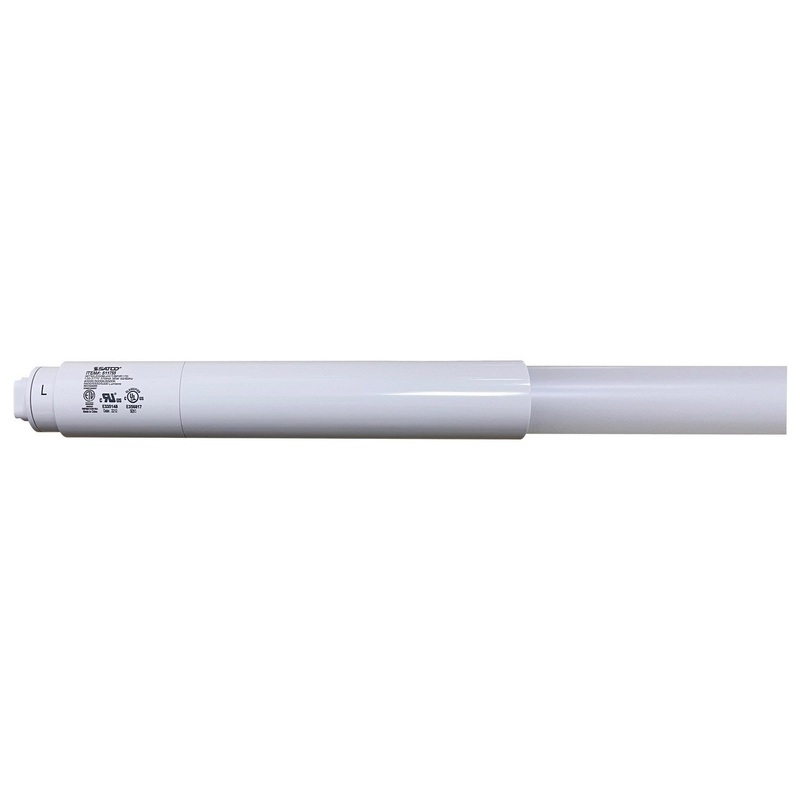38 Watt T8 LED – Recessed Double Contact HO/VHO Base – CCT Selectable – Type B – Ballast Bypass – PET Shatterproof Coated – White Finish – 96 Inches – 120-277 Volt Light Bulb by Satco