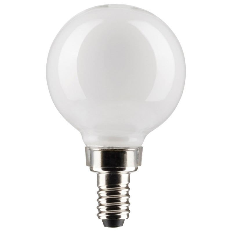 4.5 Watt G16.5 LED – White – Candelabra Base – 5000K – 120 Volt – 2-Card Light Bulb by Satco