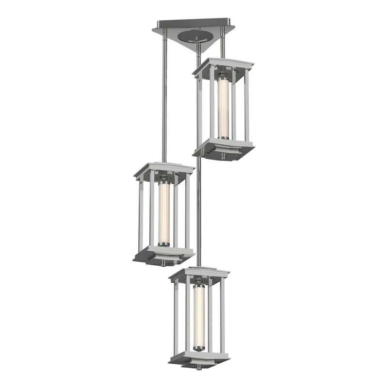 Athena Triple Short LED Lantern Sterling