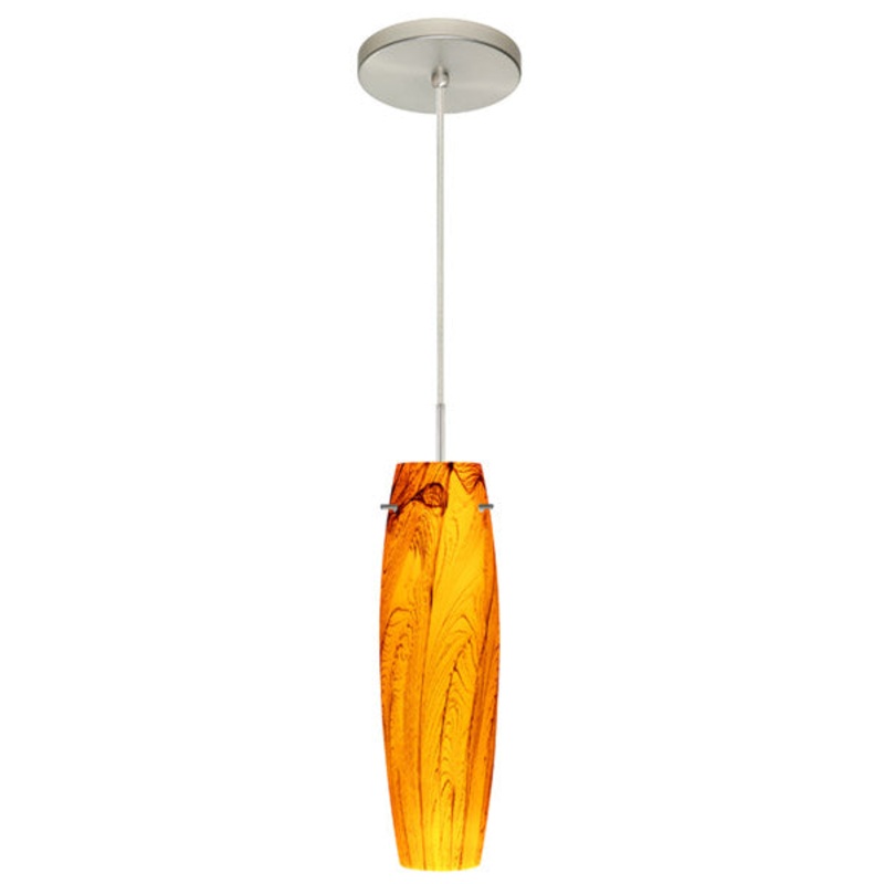 Besa 1BT-4121HB-SN Tu Tu One Light Pendant Satin Nickel