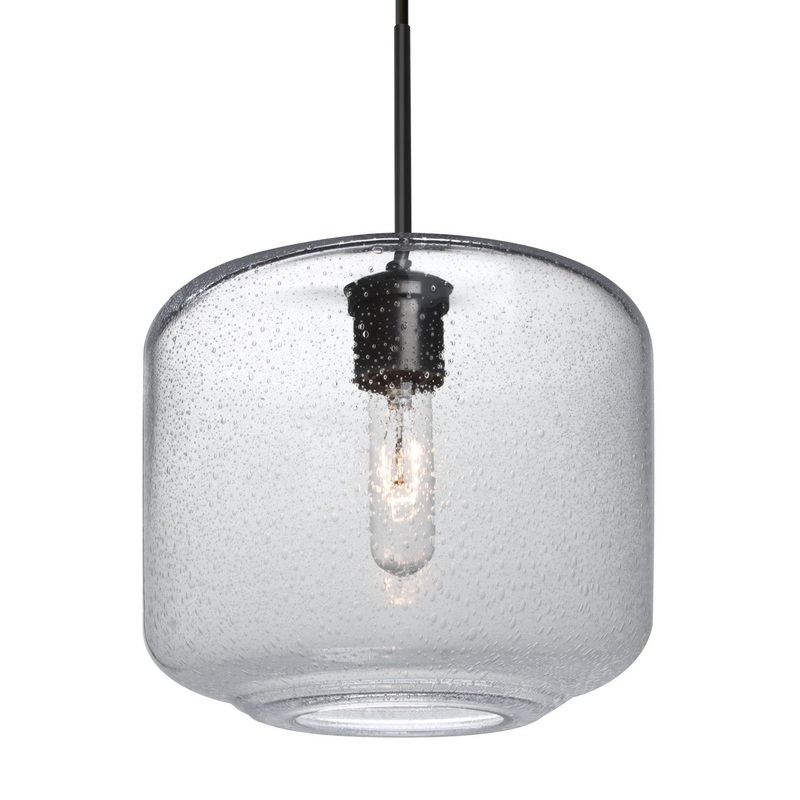 Besa 1JC-NILES10CL-BK Besa Niles 10 Pendant One Light Pendant Black