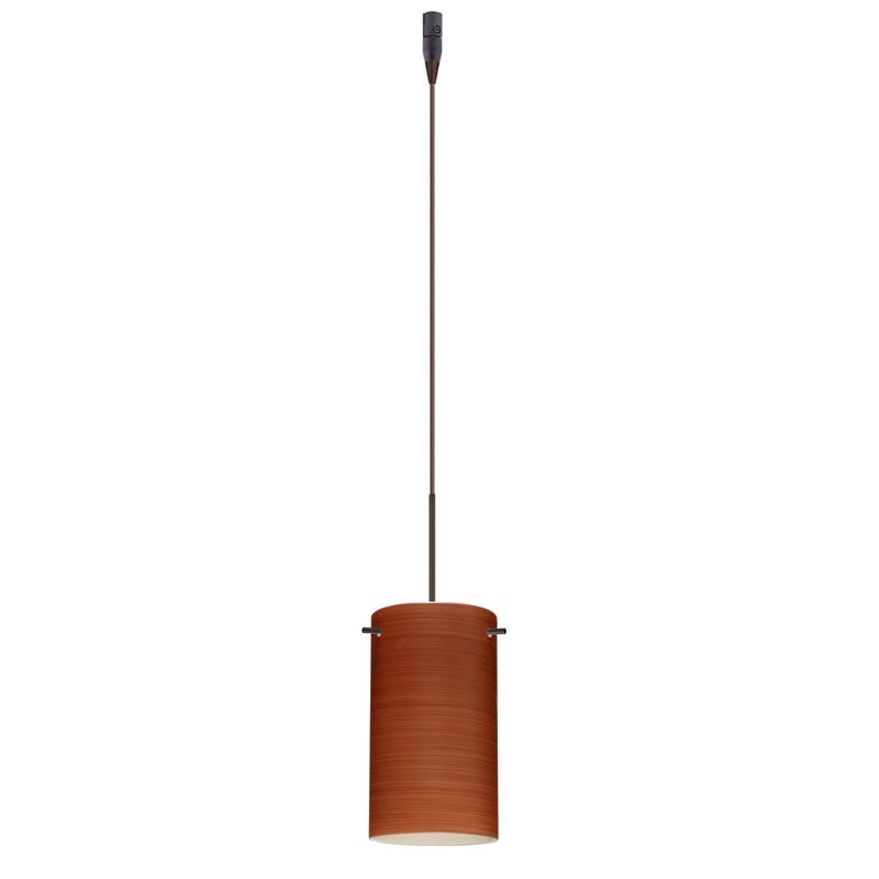 Besa RXP-4404CH-BR Stilo One Light Pendant Bronze