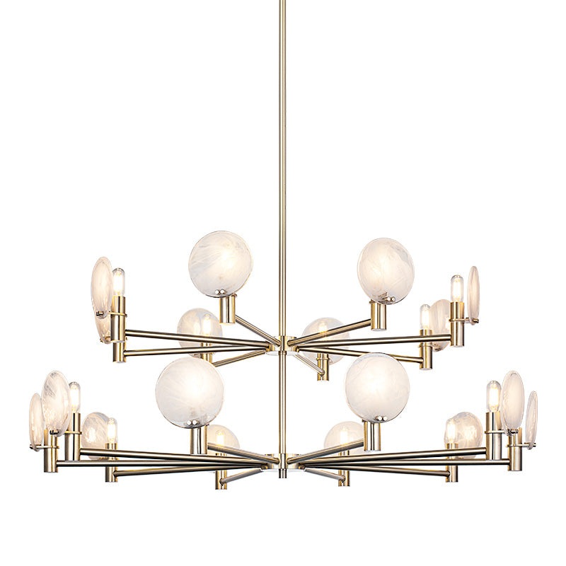 Cloudburst 18-Light Pendant Champagne Gold