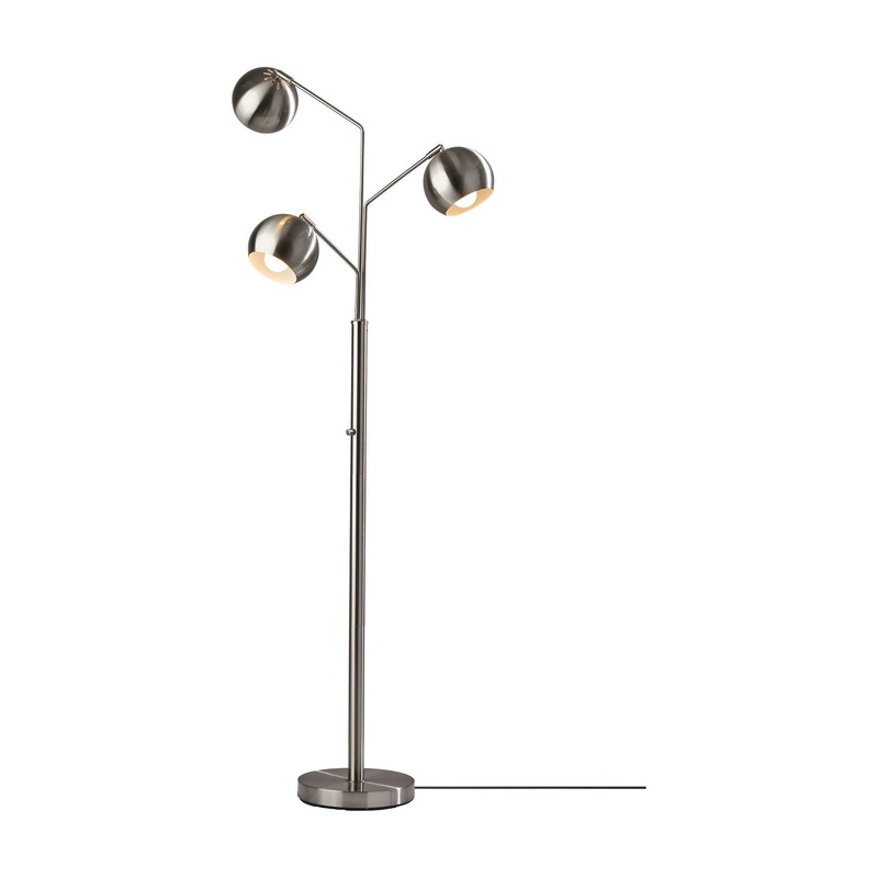 Emerson Tree Lamp Brushed Steel