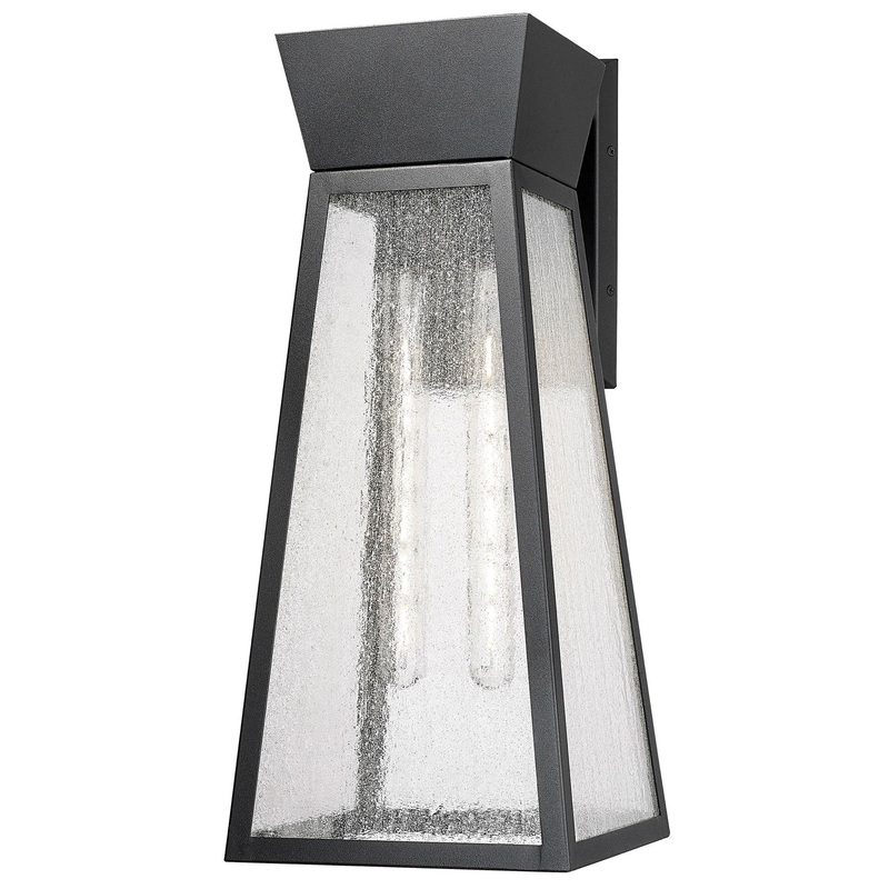 Lucian Outdoor Wall Light – Black / 21.75