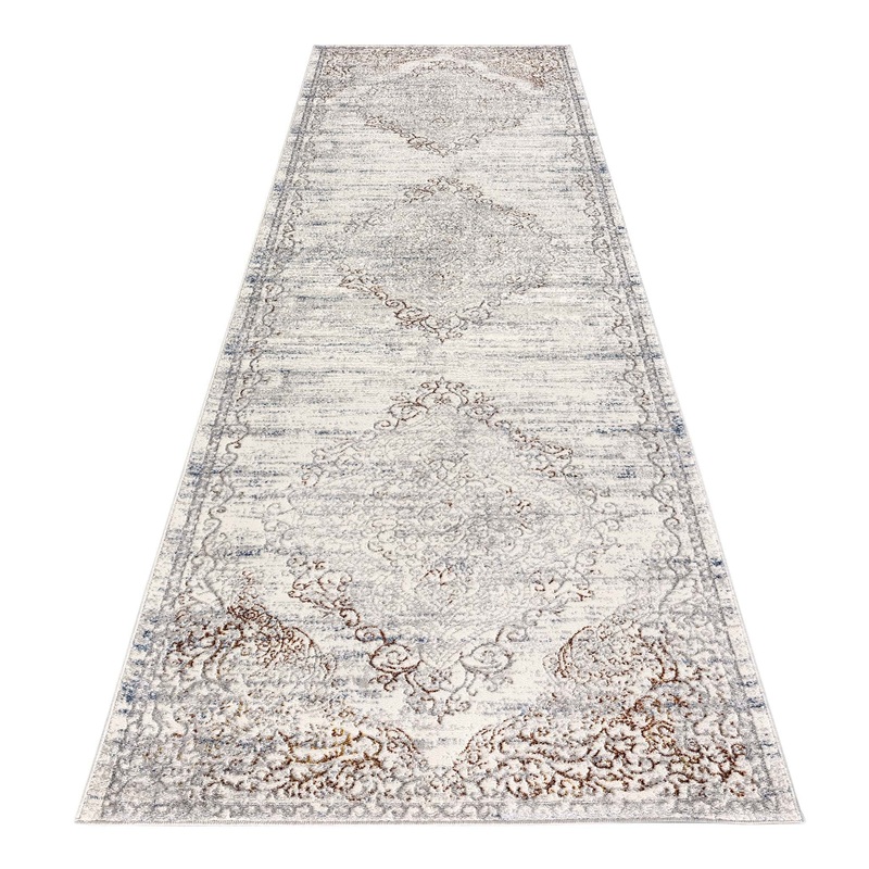 Luxe Vintage Textured Rug – Cream – 80×300