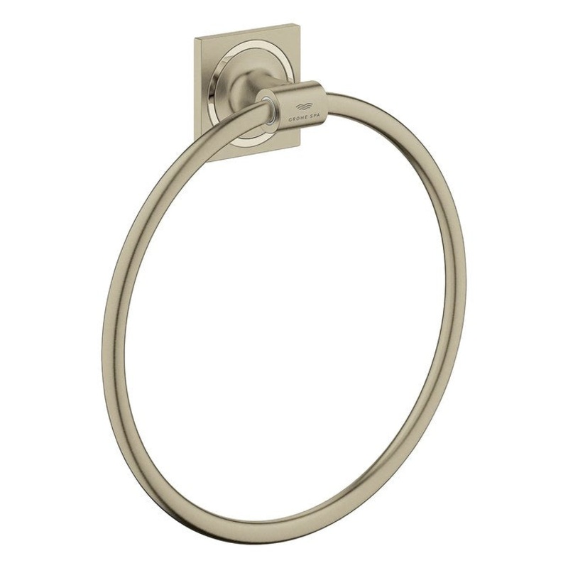 Towel Ring Allure 7-7/8 Inch Brushed Nickel Metal 1-7/8 Inch