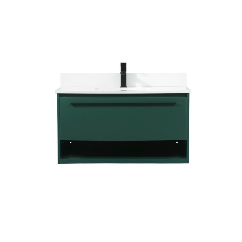 Vanity Sink Set from the Roman Collection in Green Finish by Elegant Lighting