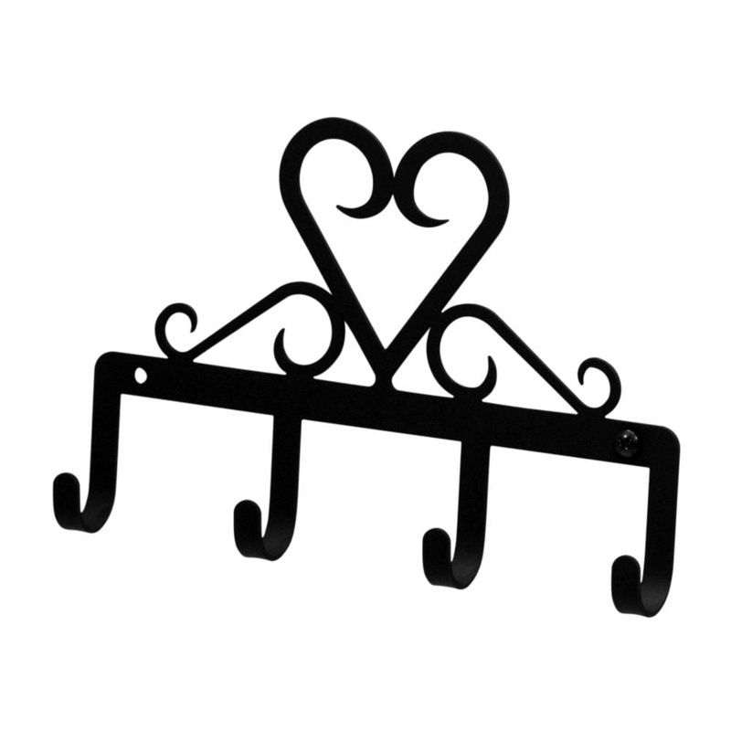 Village Wrought Iron KH-51 Heart Key Holder
