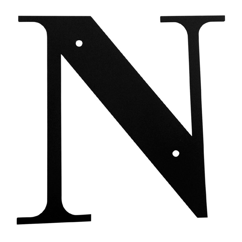 Village Wrought Iron LET-N-M Letter N Medium