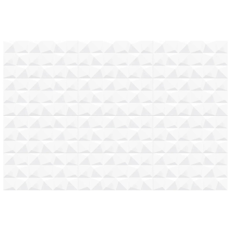 12″ x 24″ Linea Prizmatic Scultped White Glossy Wall Tile 12″ x 24″