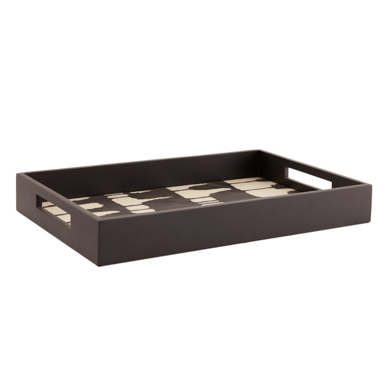 Arteriors 5784 Peregrine Tray Black & White