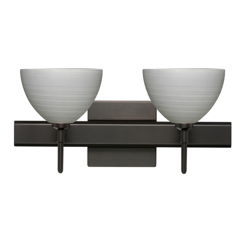 Besa 2SW-4679TN-BR-SQ Brella Two Light Wall Sconce Bronze