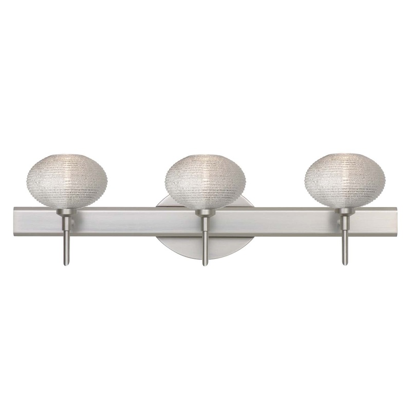 Besa 3SW-5612GL-SN Lasso Three Light Wall Sconce Satin Nickel