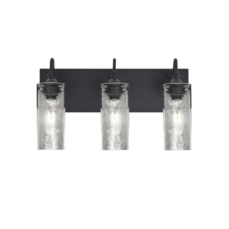 Besa 3WG-DUKESF-BK Duke Three Light Wall Sconce Black