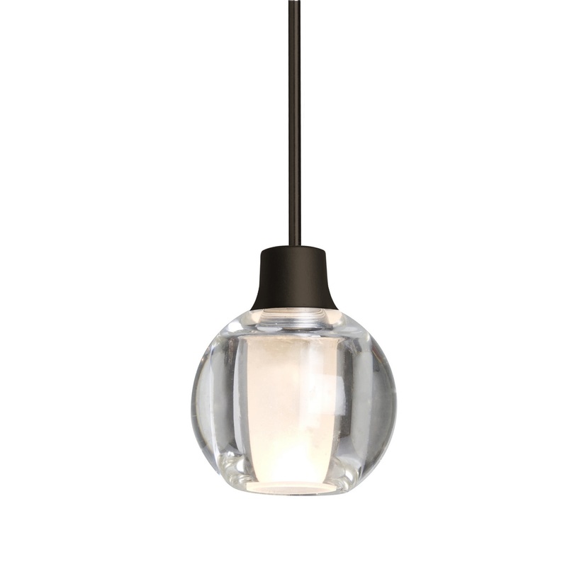 Besa X-BOCA3CL-BR Boca 3 One Light Pendant Bronze