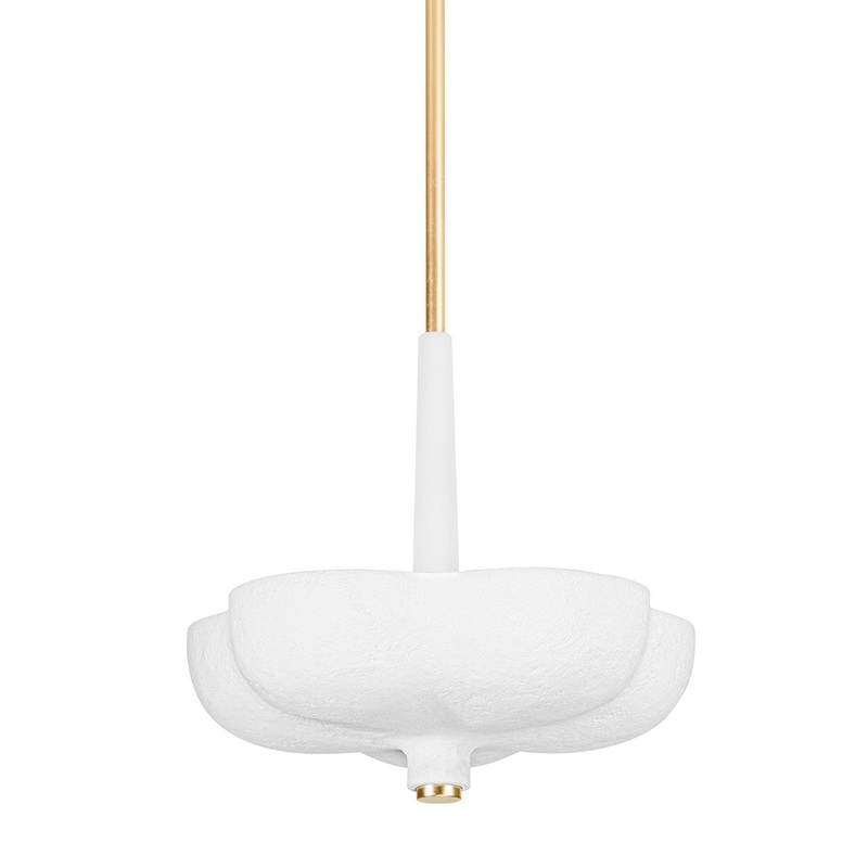 Corbett Lighting 360-20-GL/GSW Rimini Three Light Pendant Gold Leaf / Gesso White