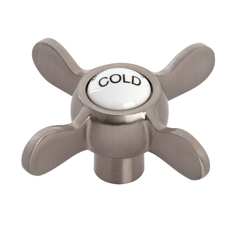 Essex KSH113SNC Cold Metal Cross Handle, Brushed Nickel