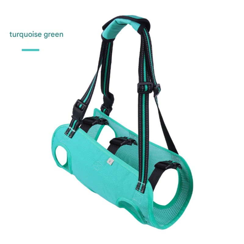 Green Pet Support Harness for Senior and Disabled Dogs – Adjustable Chest and Back Support Leash(Size XL)