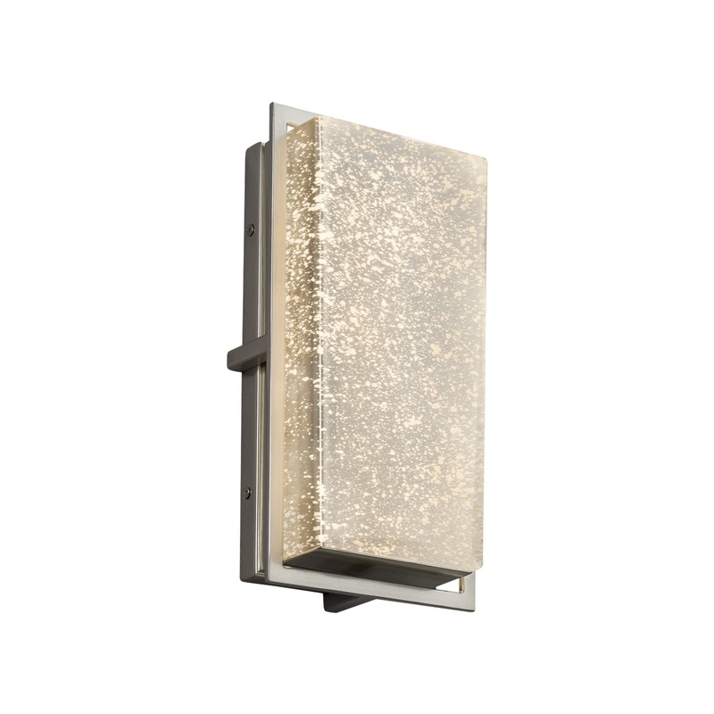 LED Wall Sconce from the Fusion Collection in Brushed Nickel Finish by Justice Designs