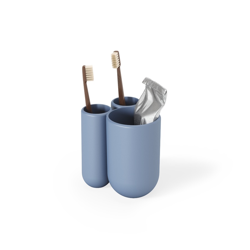 Touch Toothbrush Holder Slate Blue