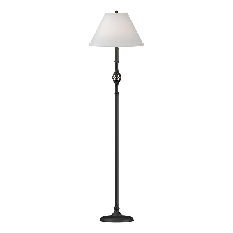 Twist Basket Floor Lamp Black