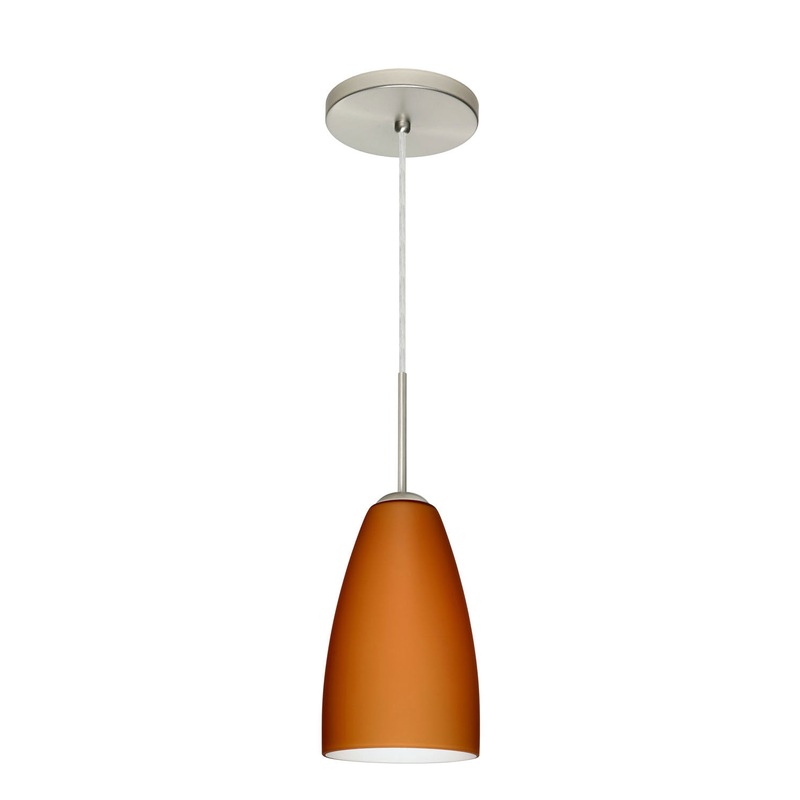 Besa 1JT-151180-SN Riva One Light Pendant Satin Nickel