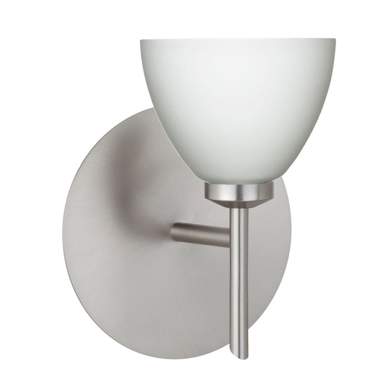 Besa 1SW-185807-SN Divi One Light Wall Sconce Satin Nickel