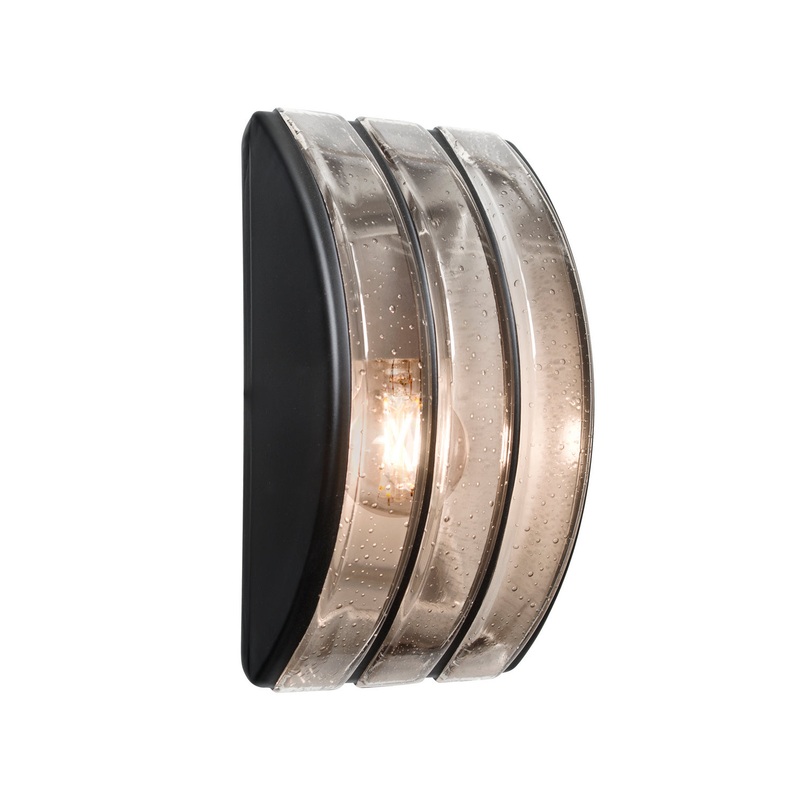 Besa AQUARBV-CL-EDIL-BK Costaluz Aqua LED Outdoor Wall Sconce Black