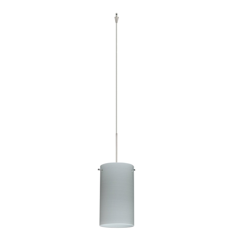 Besa XP-4404KR-SN Stilo One Light Pendant Satin Nickel