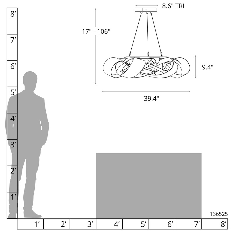 Flux Large LED Pendant Ink