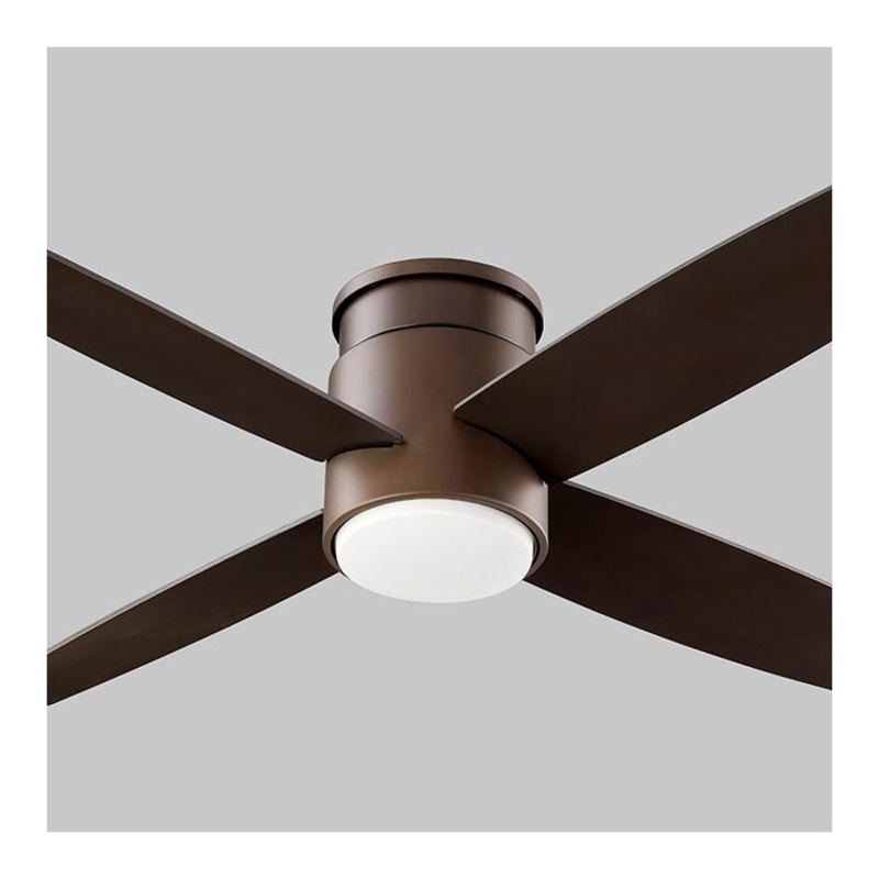 Oslo 52″ Four-Blade Hugger Ceiling Fan – Oiled Bronze