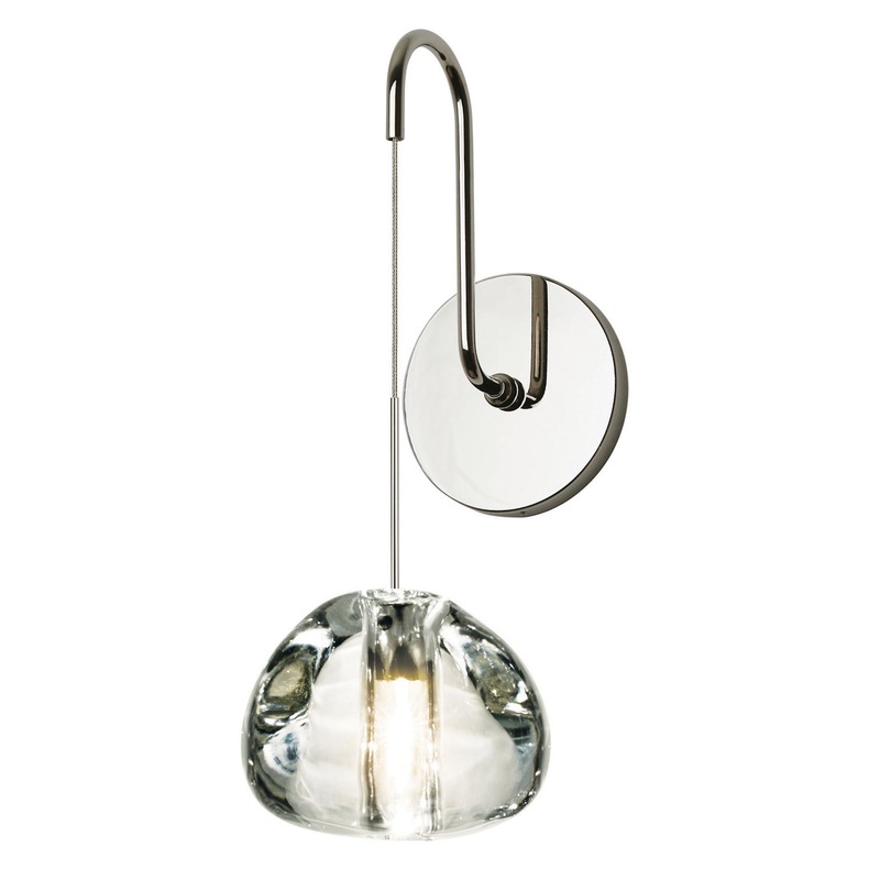 Wall Sconce from the Blob Collection in Polished Nickel Finish by Stone Lighting